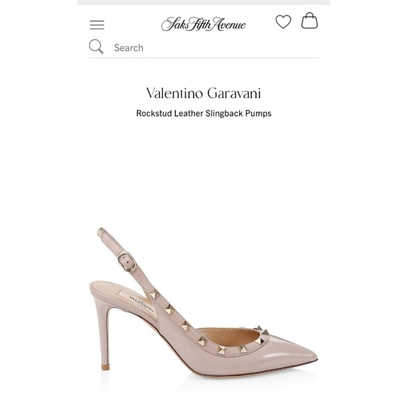 SOLD - NEW Valentino Rockstud Slingback Nude Pump Heels - Picture 5 of 16